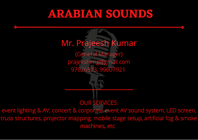 Arabian Sounds. (Professional light, sound & LED screen/wall) - Salalah - +968 9762 6523